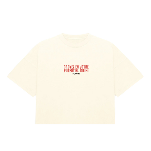 Believe In Your Boundless Potential Oversized T-Shirt - Black