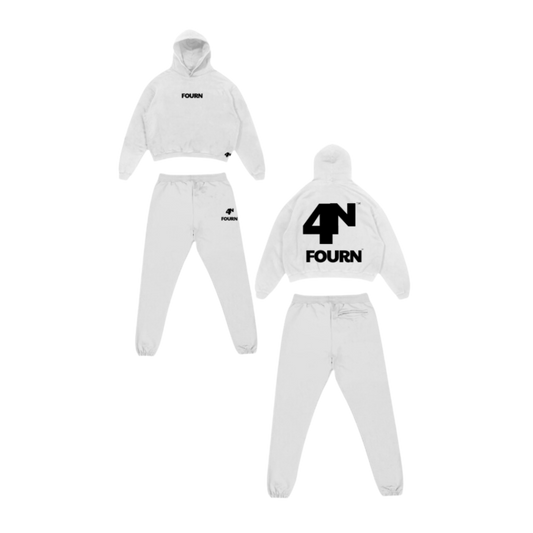 FOURN "Originals" Hoodie + Jogger Set (White)