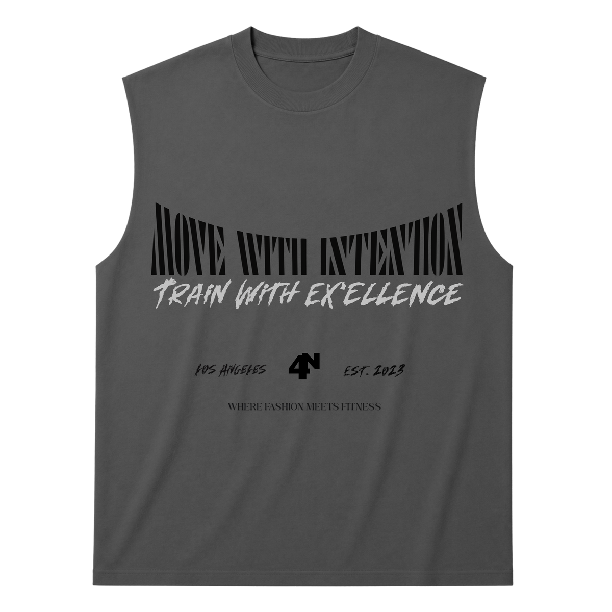 FOURN Activewear Cropped Muscle Tank — Unisex