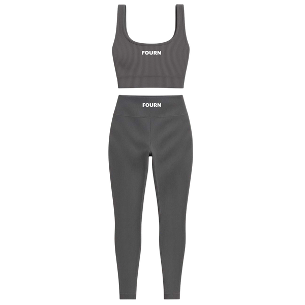FOURN Seamless Set — Ribbed Bra & Legging