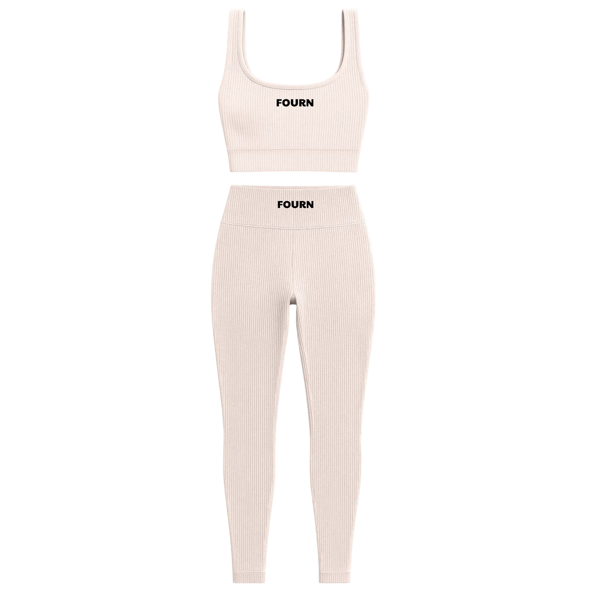 FOURN Seamless Set — Ribbed Bra & Legging