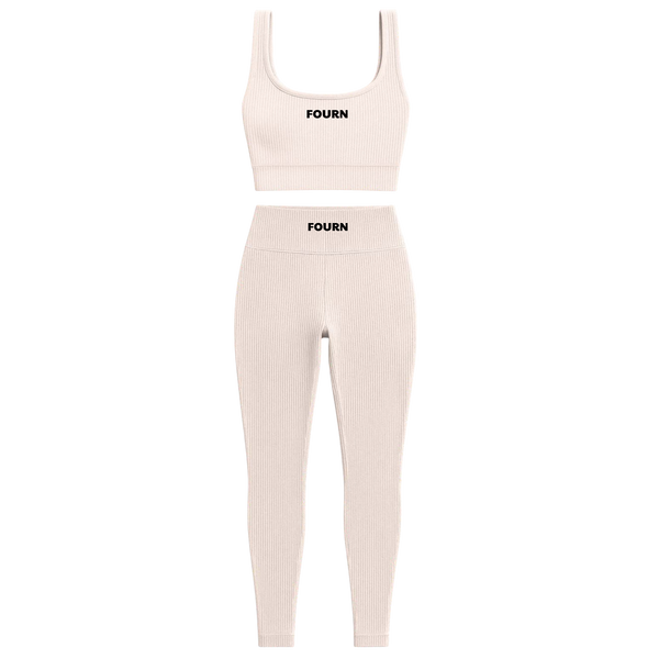FOURN Seamless Set — Ribbed Bra & Legging