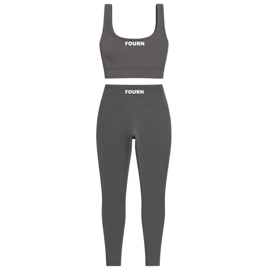 FOURN Seamless Set — Ribbed Bra & Legging