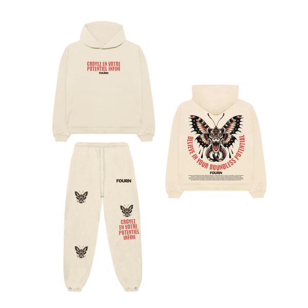 Believe In Your Boundless Potential Plush Set - Creme