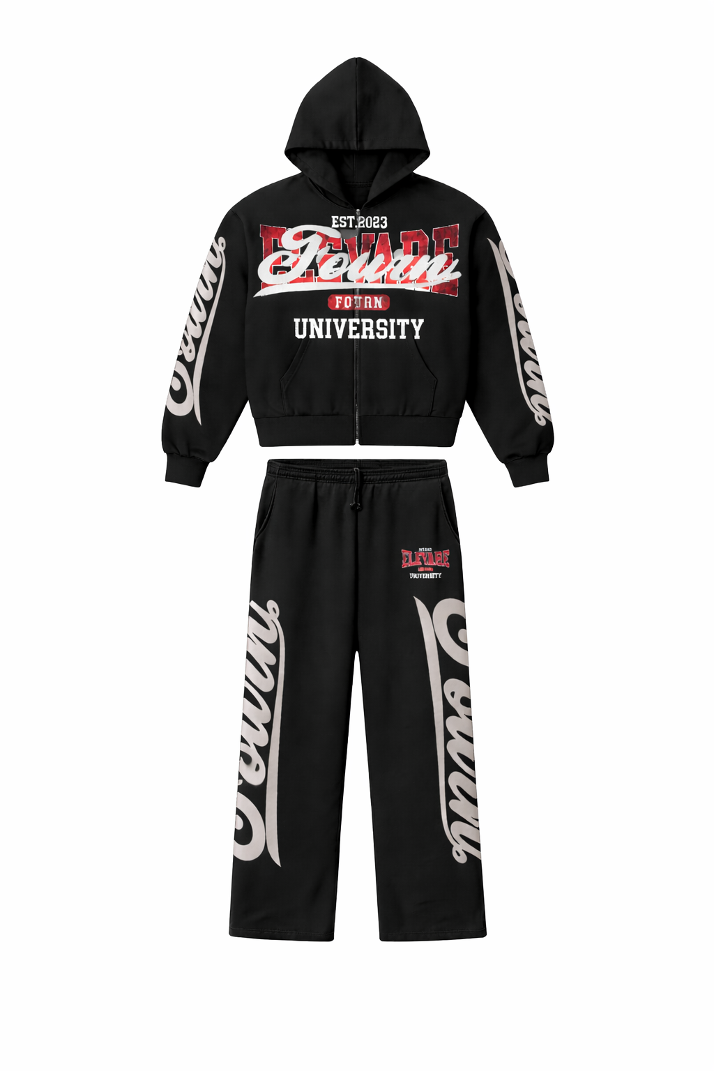 FOURN University Zip up Set