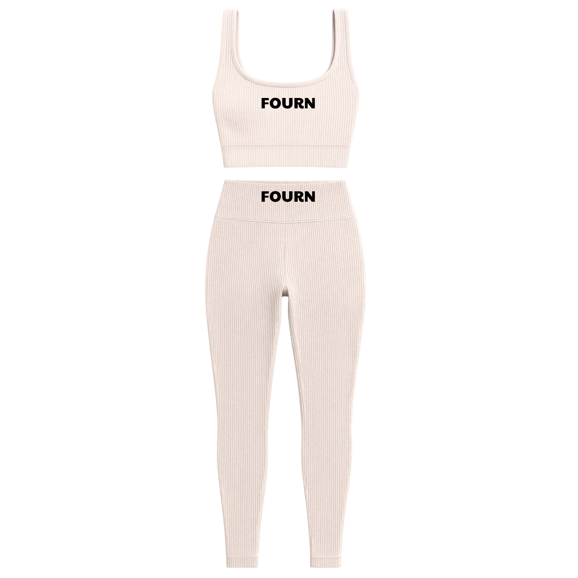 FOURN Seamless Set — Ribbed Bra & Legging